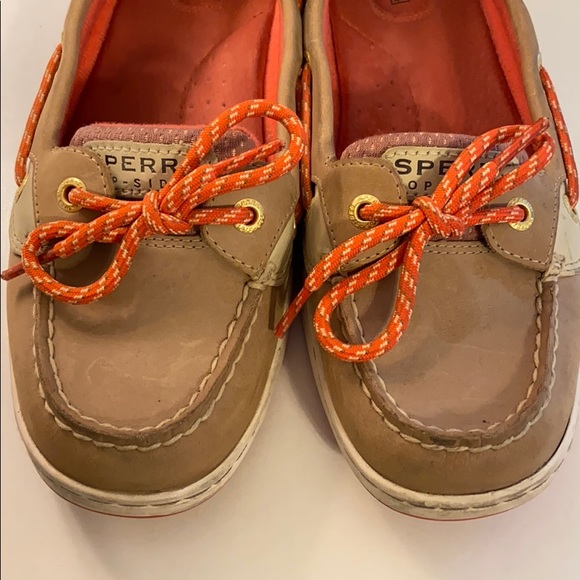 Sperry Women’s Angelfish Linen/Coral size 8 - Picture 3 of 8